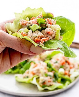 Tuna lettuce wraps